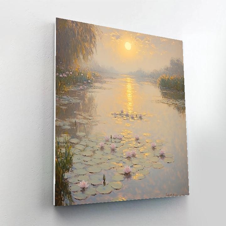 Claude Monet Inspired Water Garden Eclipse paint by numbers