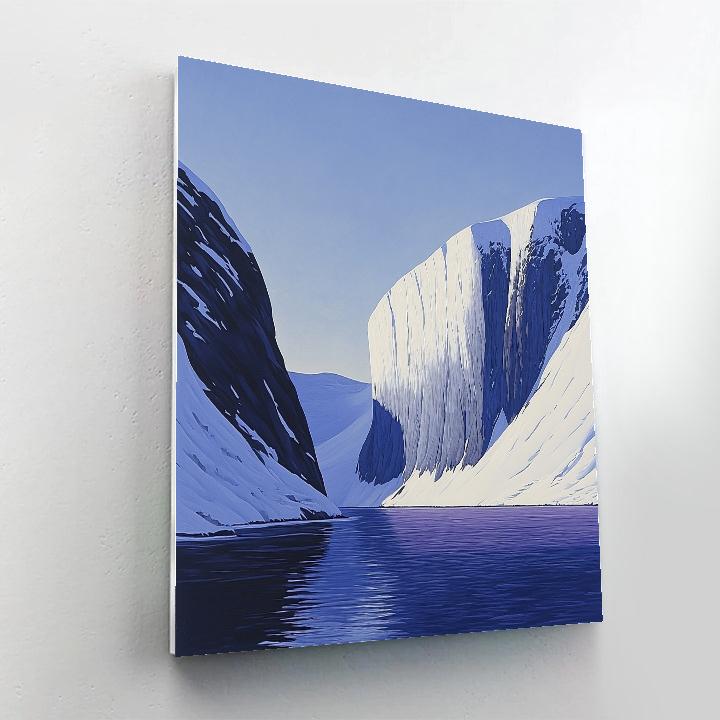 Lawren Harris Inspired Cathedral Ridge And Silent Fjord Painting by numbers kit