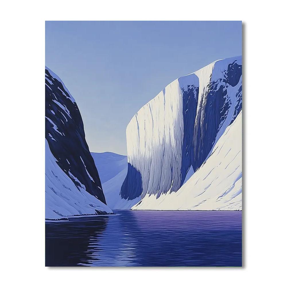 Lawren Harris Inspired Cathedral Ridge And Silent Fjord Painting by numbers kit