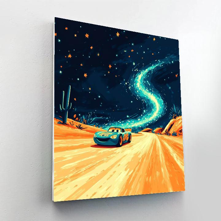 Lightning McQueen Desert Stardust Dash paint by color