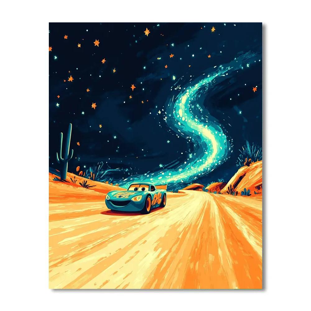 Lightning McQueen Desert Stardust Dash paint by color