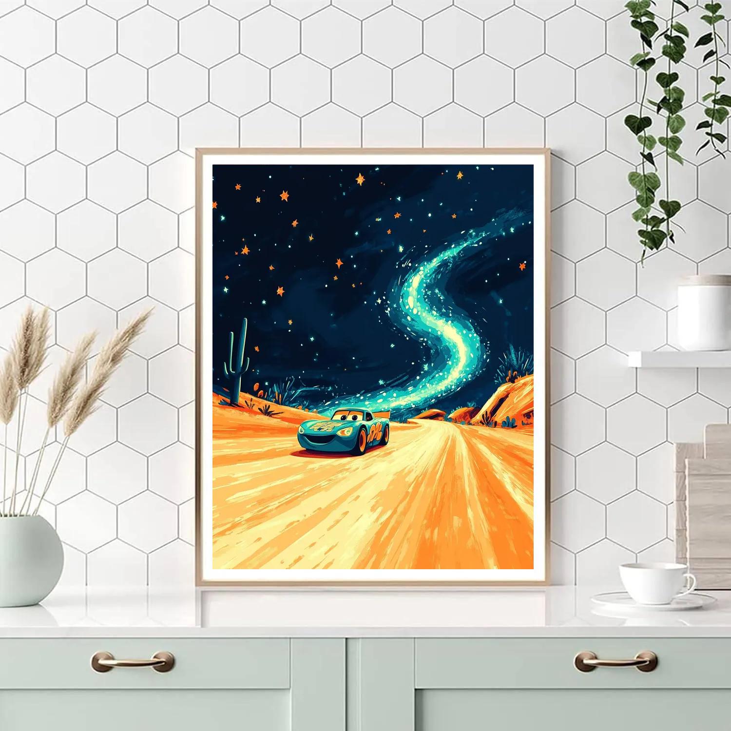 Lightning McQueen Desert Stardust Dash paint by color