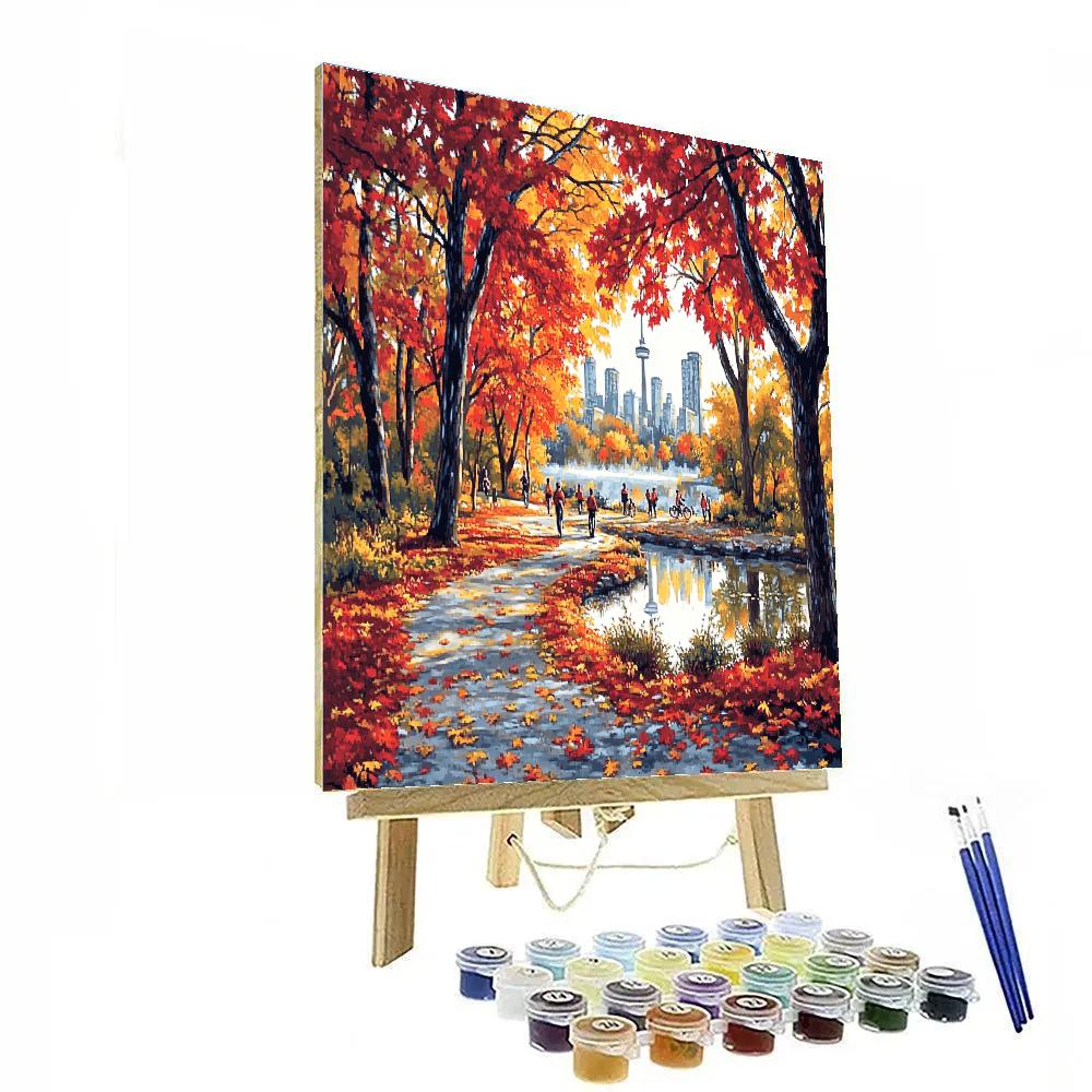 Autumn Paths In High Park Toronto Canada Number painting