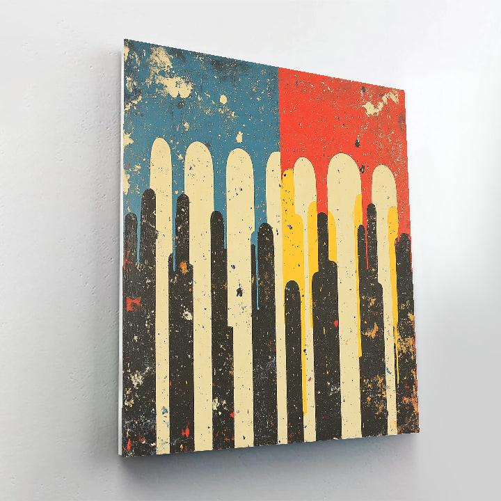 Jackson Pollock Inspired Monsoon Pressure Rhythms Painting by numbers kit