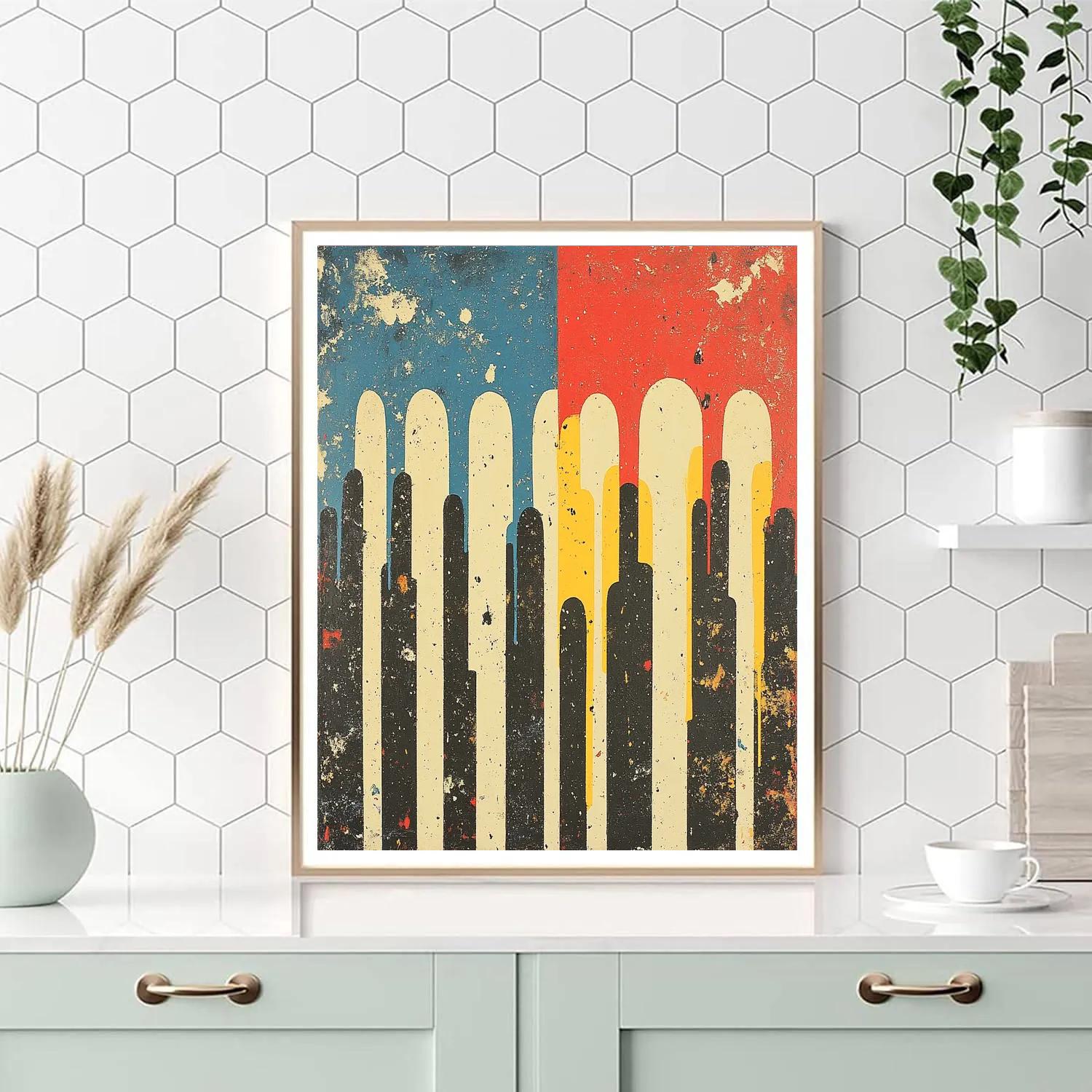 Jackson Pollock Inspired Monsoon Pressure Rhythms Painting by numbers kit