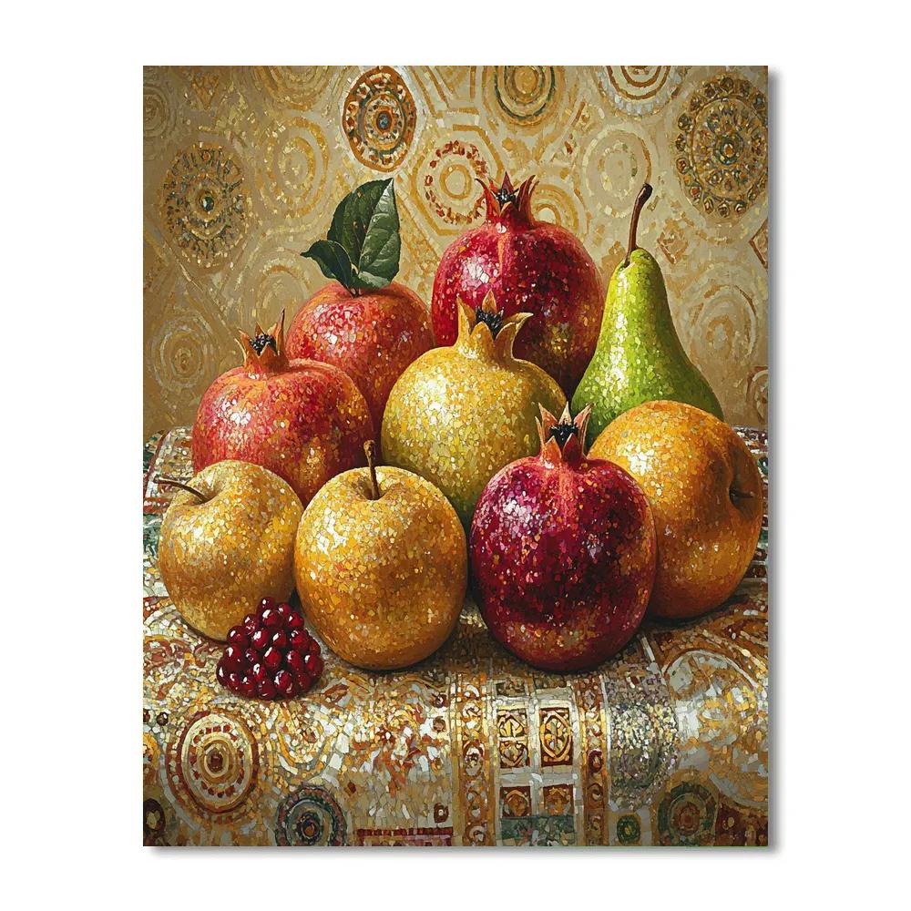 Gustav Klimt Inspired Golden Orchard Still Life Painting by numbers kit