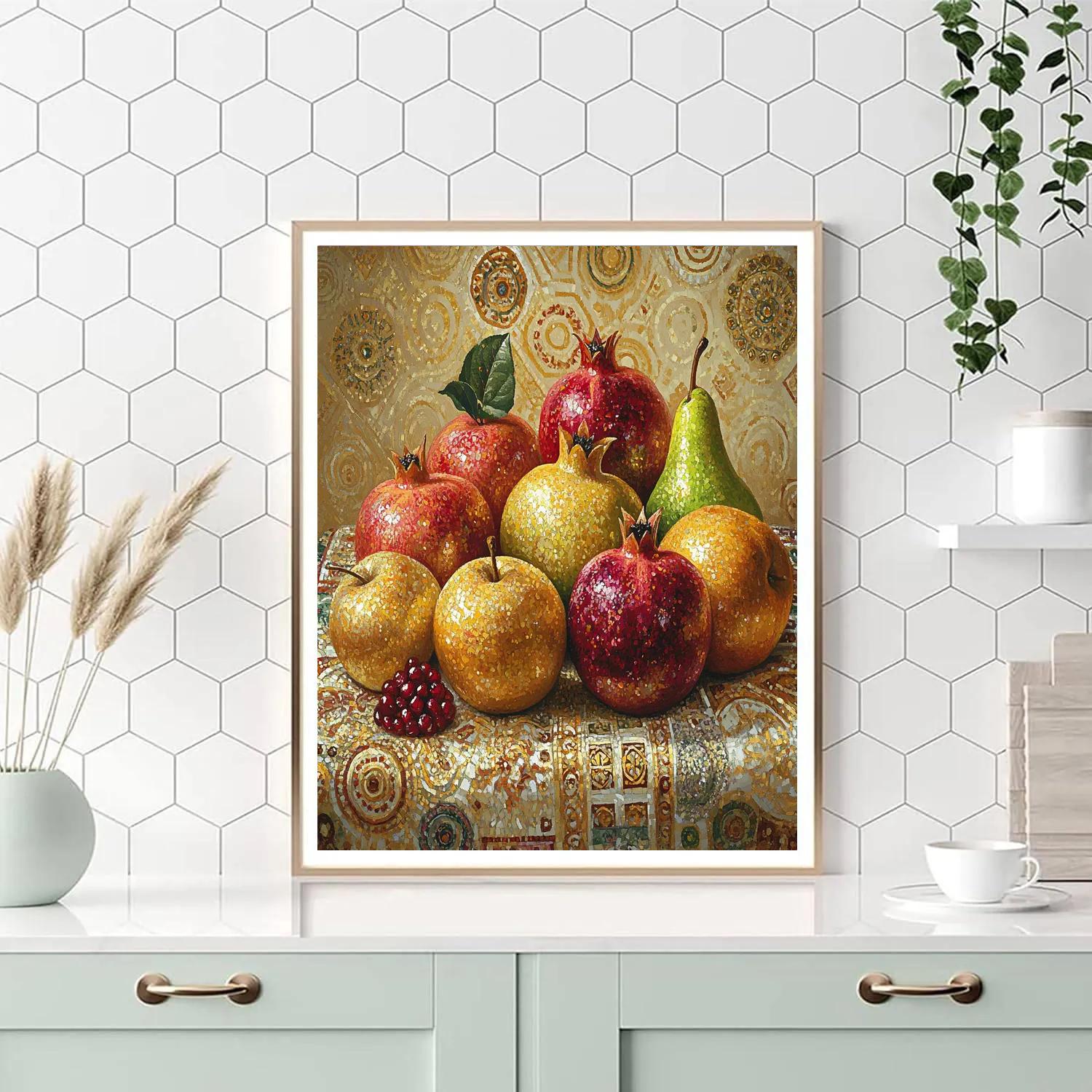 Gustav Klimt Inspired Golden Orchard Still Life Painting by numbers kit