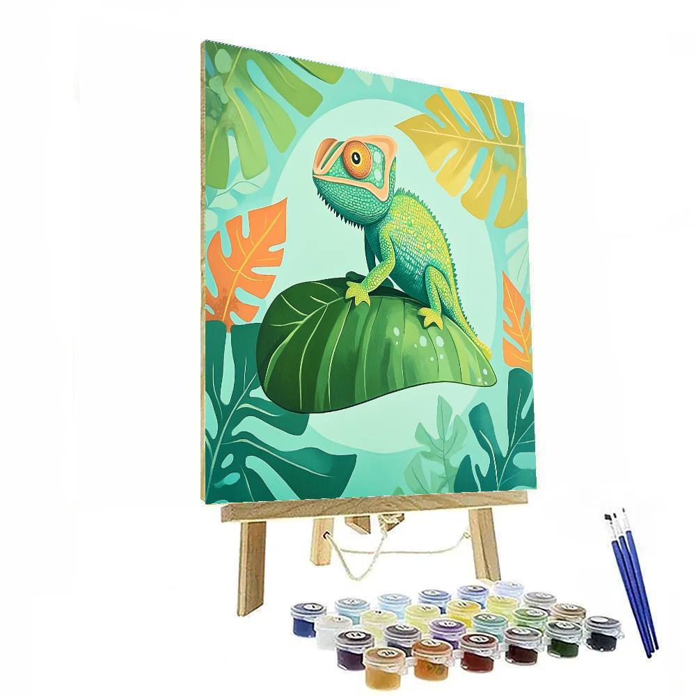 Pascal Color Change Leaf Parade Number painting