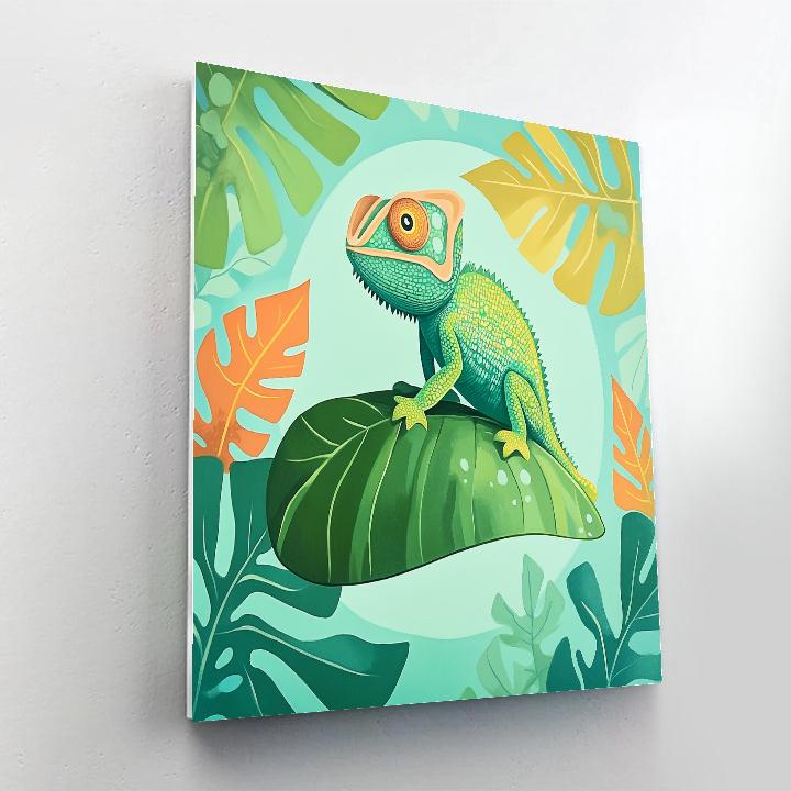 Pascal Color Change Leaf Parade Number painting