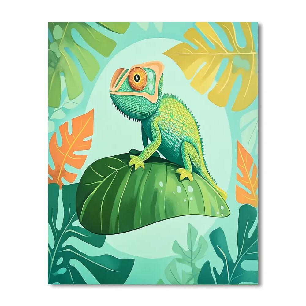 Pascal Color Change Leaf Parade Number painting