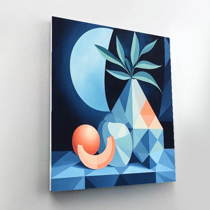 Pablo Picasso Inspired Cubist Nebula Orchard Still Life Paint by numbers art