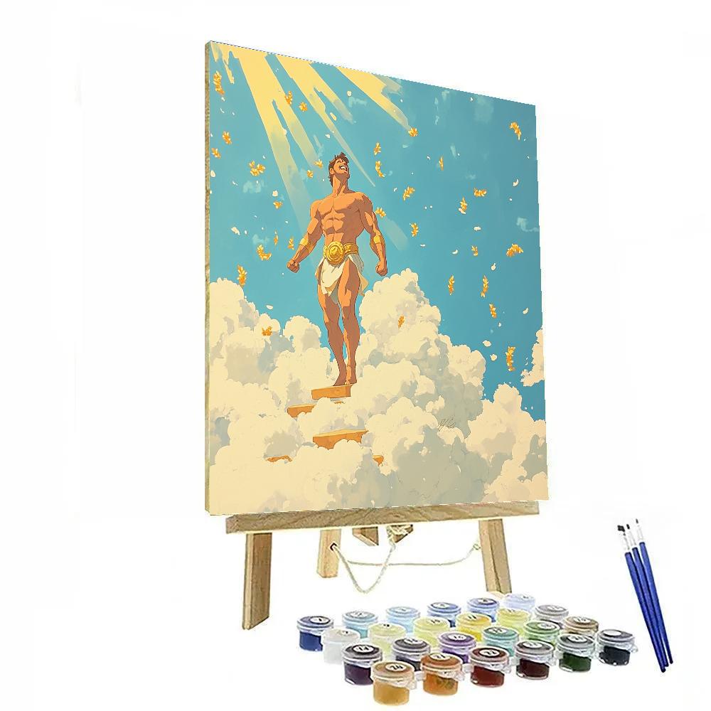 Hercules Cloud Top Training Day painting number kit