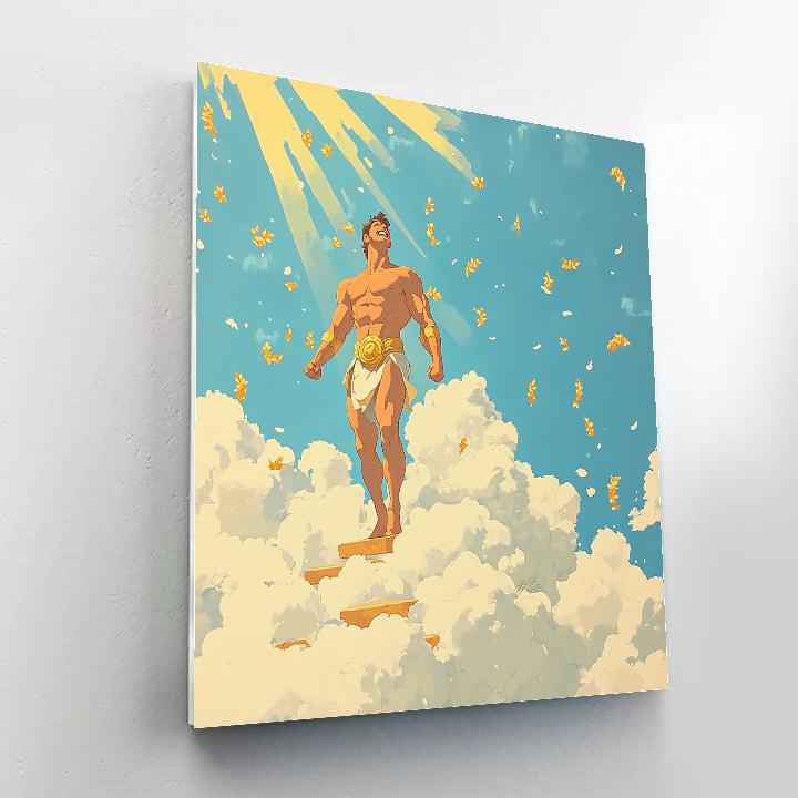 Hercules Cloud Top Training Day painting number kit