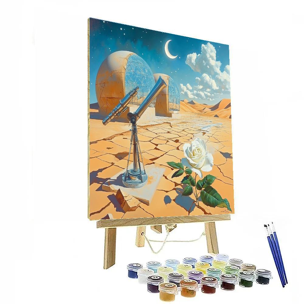 Salvador Dali Inspired Desert Observatory Dreams paint by number