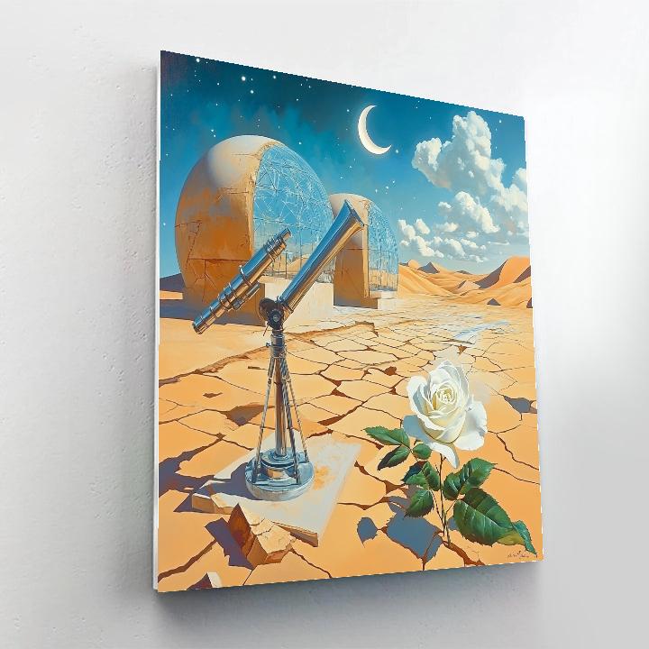 Salvador Dali Inspired Desert Observatory Dreams paint by number