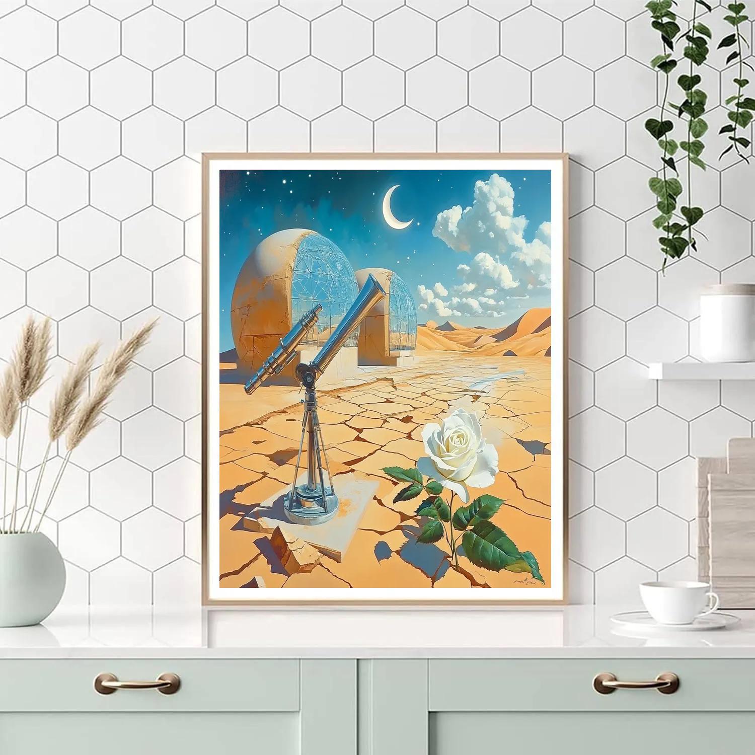 Salvador Dali Inspired Desert Observatory Dreams paint by number
