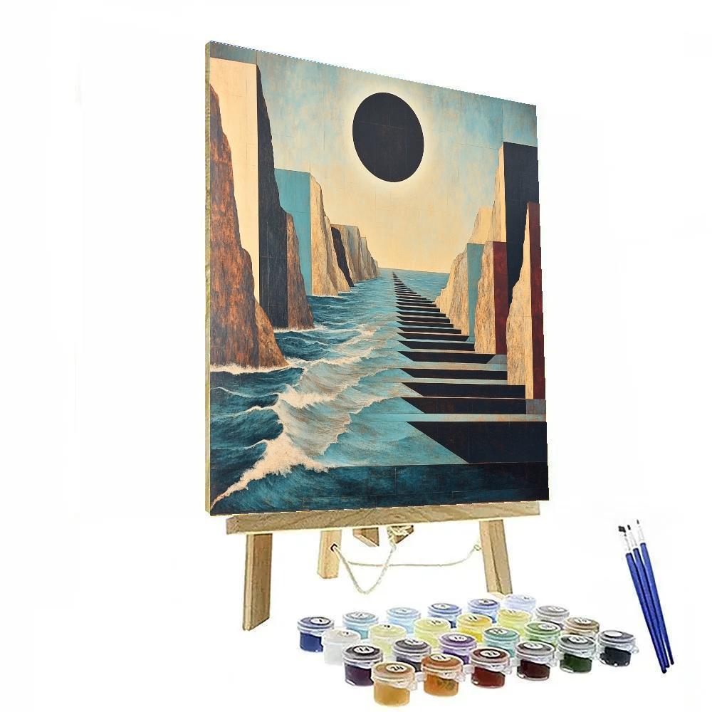 Pablo Picasso Inspired Fractured Coastal Monoliths At Eclipse Numbered painting kits