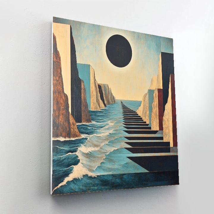 Pablo Picasso Inspired Fractured Coastal Monoliths At Eclipse Numbered painting kits