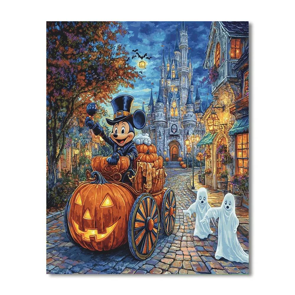 Clocktower Pumpkin Carriage Parade Numbered painting kits