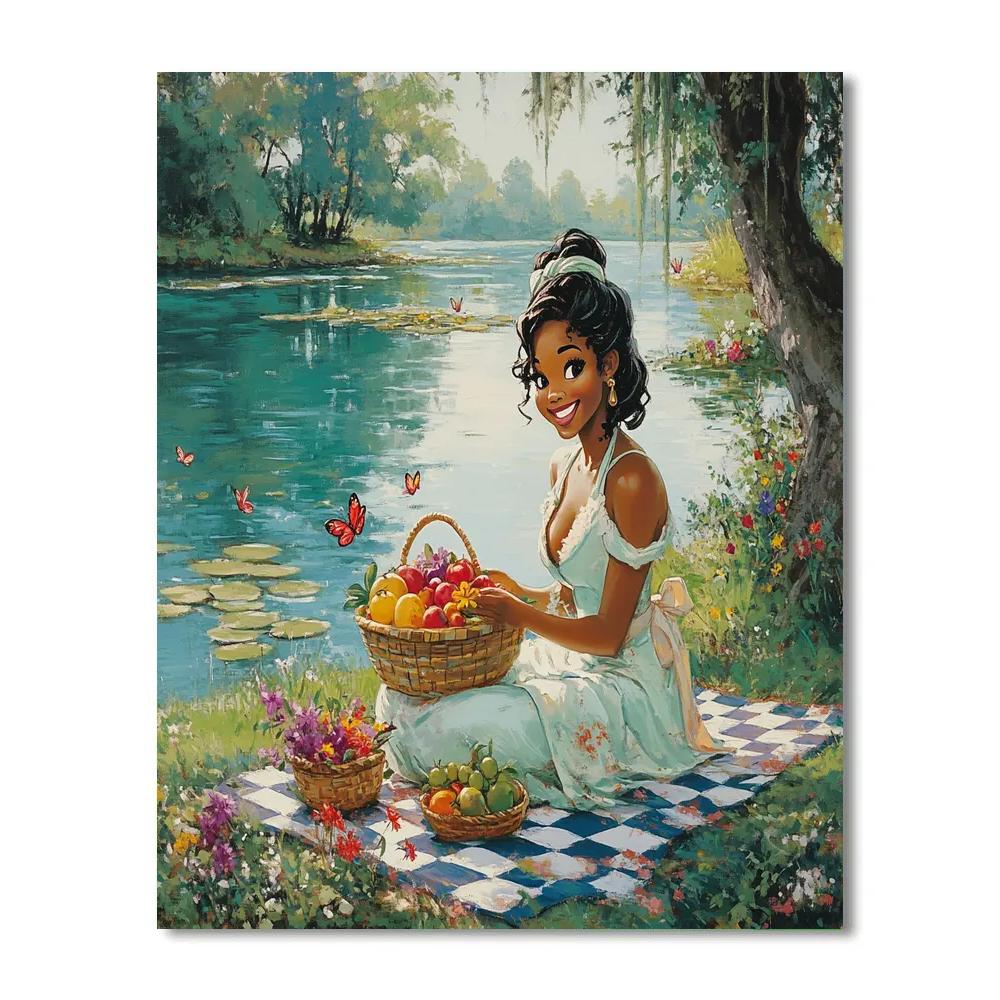 Tiana Bayou Picnic Morning Painting by numbers kit