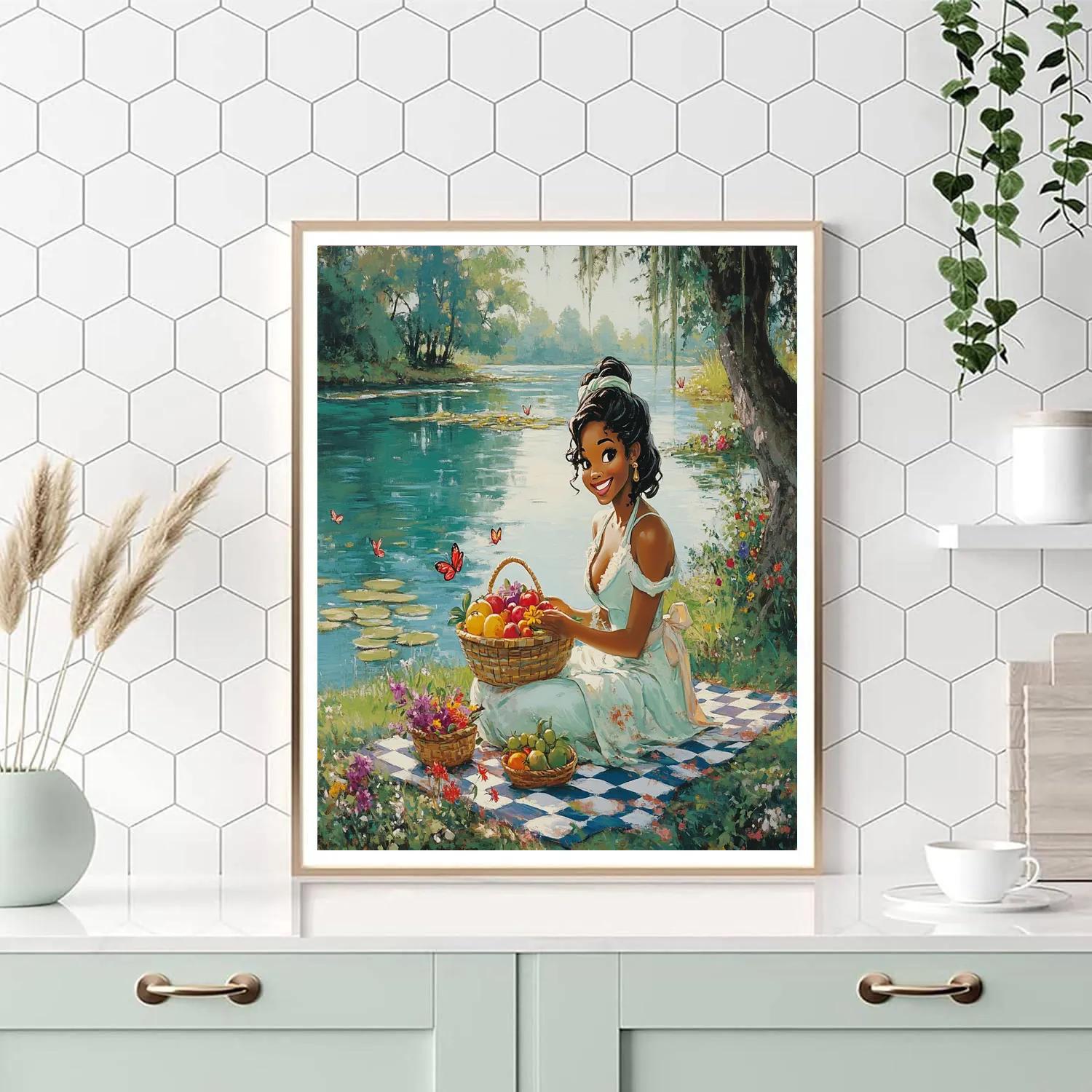 Tiana Bayou Picnic Morning Painting by numbers kit