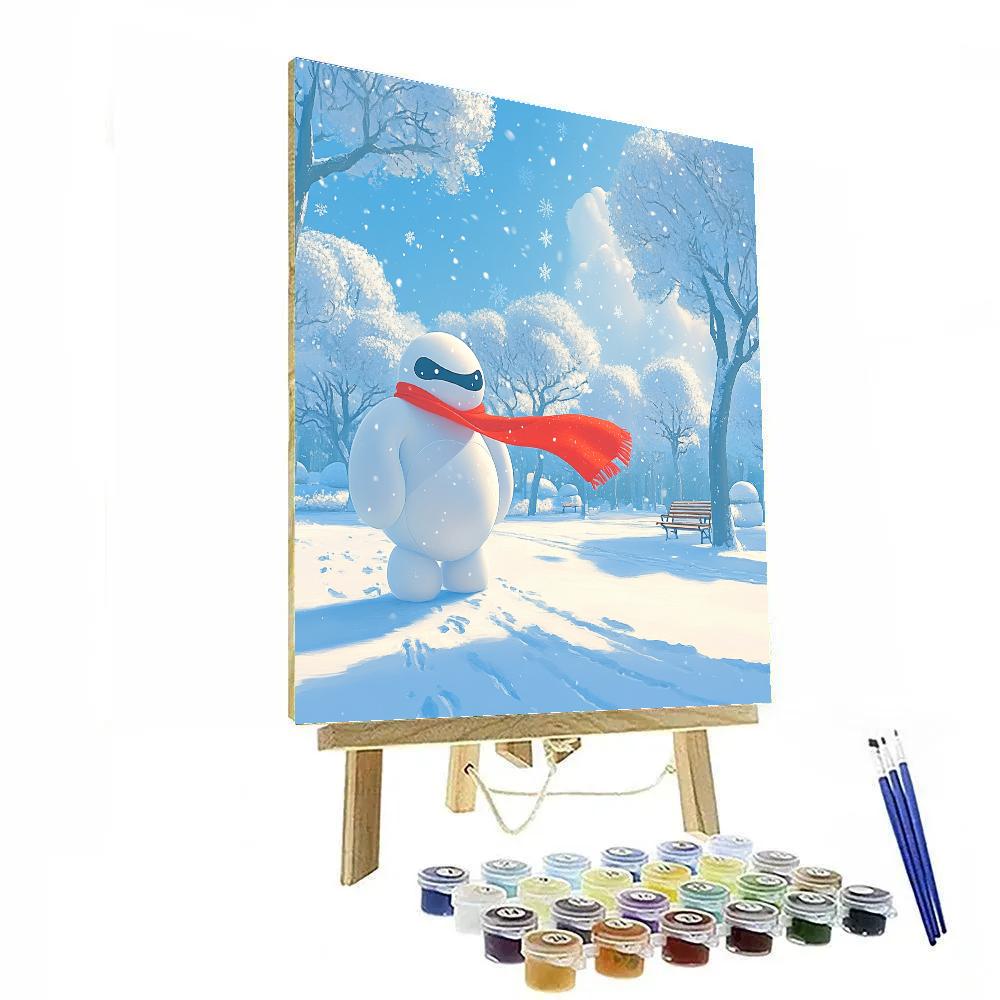 Baymax Cozy Snow Day Helper Paint by numbers kits