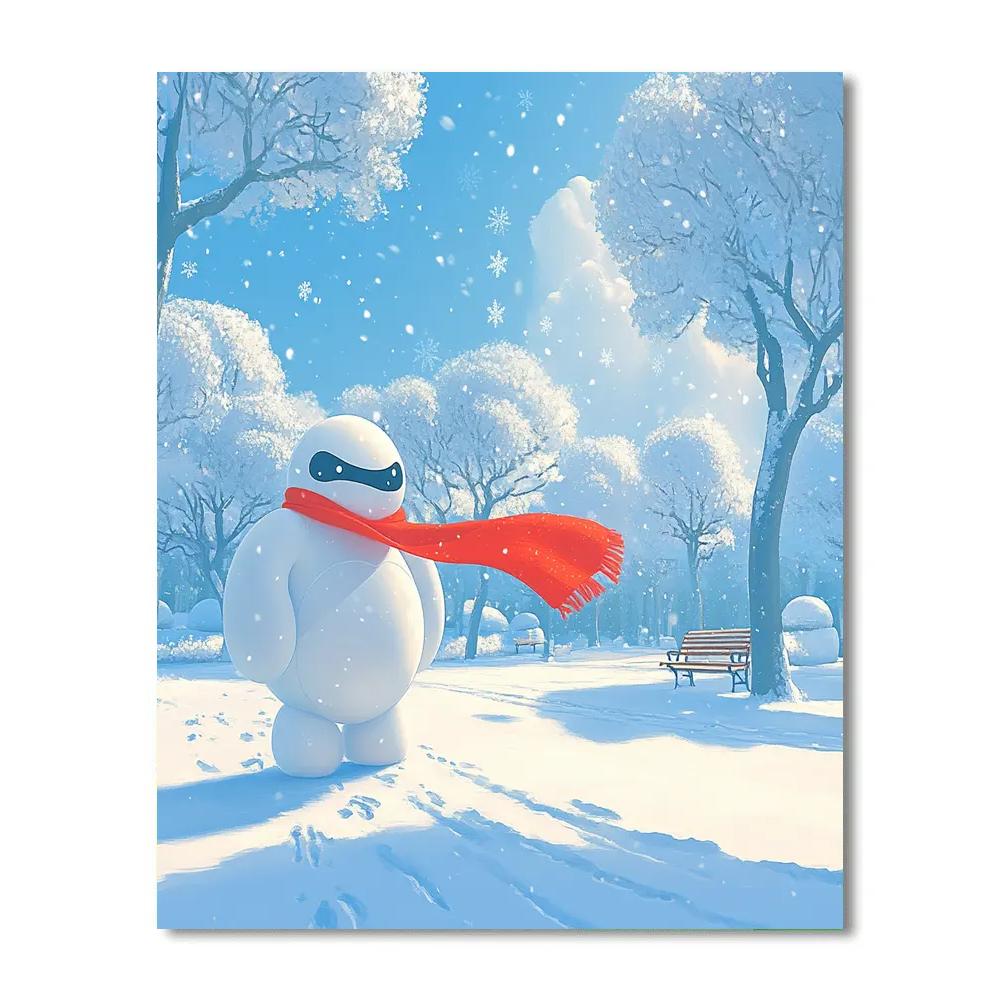 Baymax Cozy Snow Day Helper Paint by numbers kits