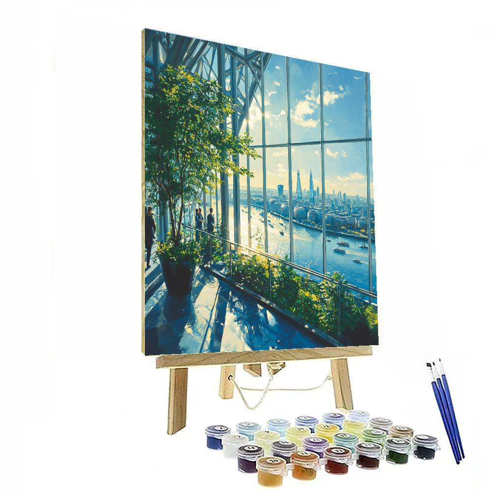 Sky Garden Overlook Of London United Kingdom painting number kit