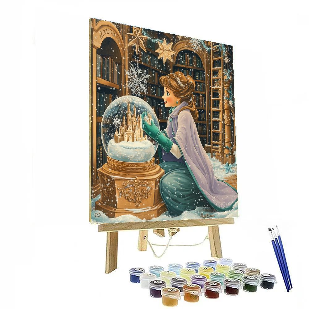 Snowglobe Workshop In The Enchanted Toy Library DIY paint by numbers