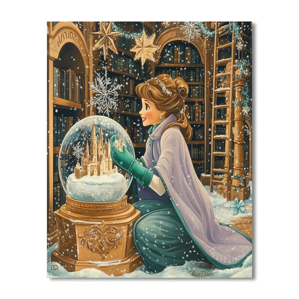 Snowglobe Workshop In The Enchanted Toy Library DIY paint by numbers