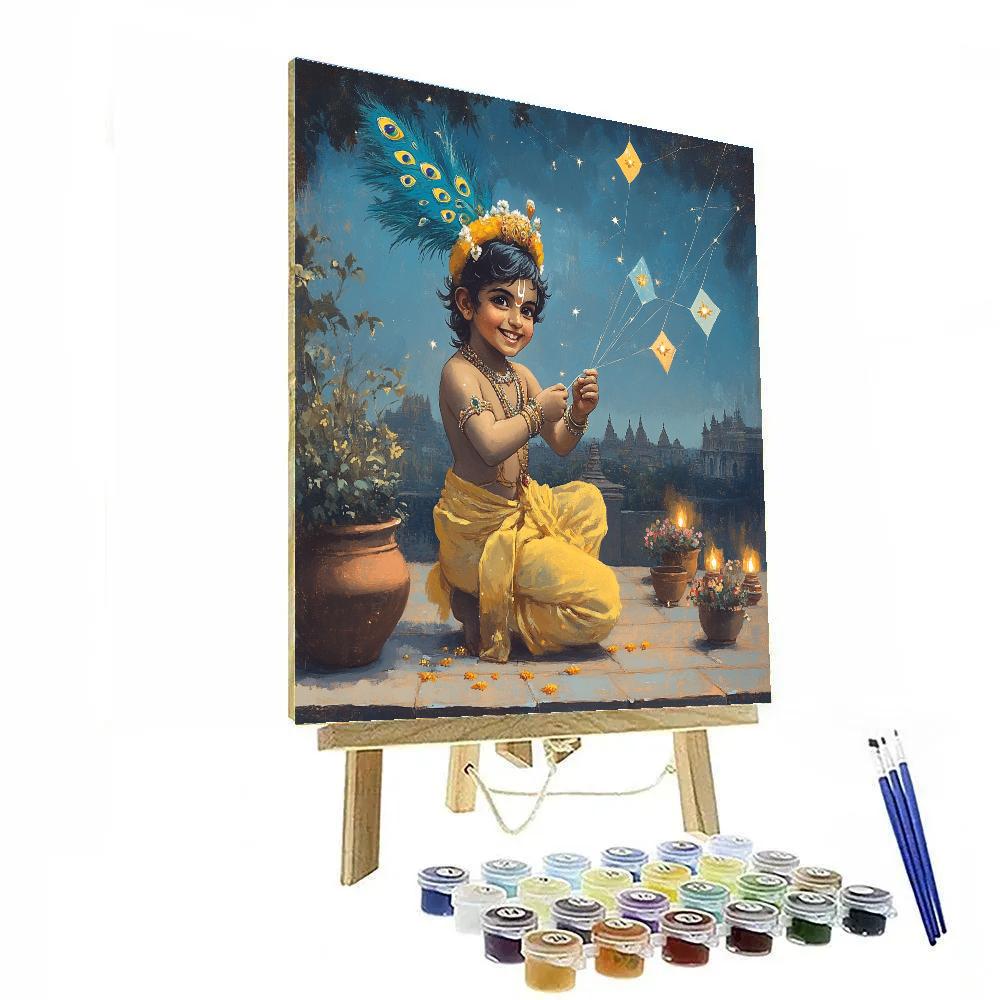 Krishna Crafting Constellation Kites DIY paint by numbers