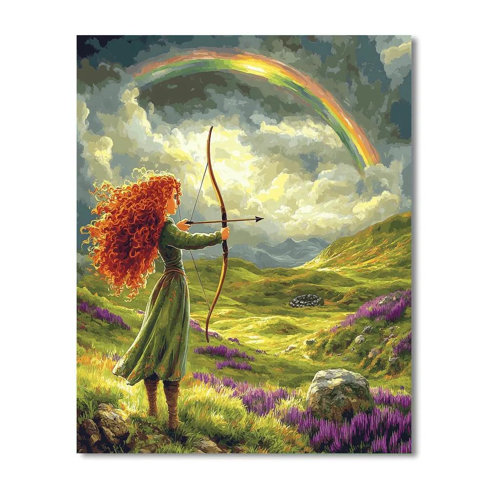 Merida Highland Archery Rainbow painting number kit