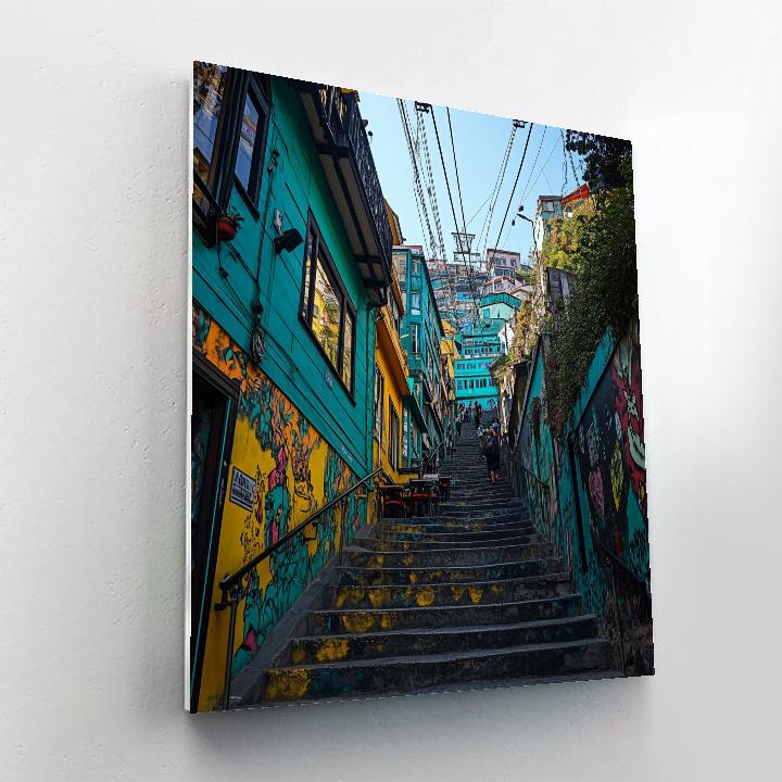 Street Art Alley In Valparaiso Chile Painting by numbers kit