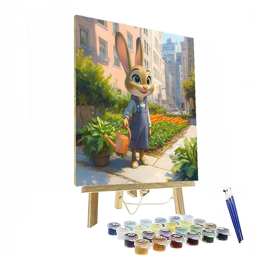 Judy Hopps Sunny City Garden Patrol paint by numbers