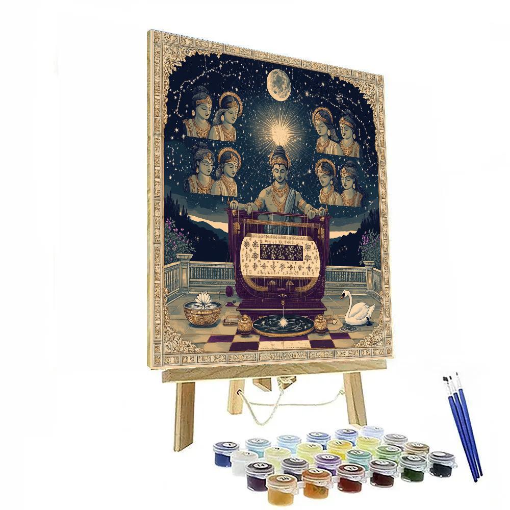 Celestial Workshop Brahma At The Loom DIY paint by numbers