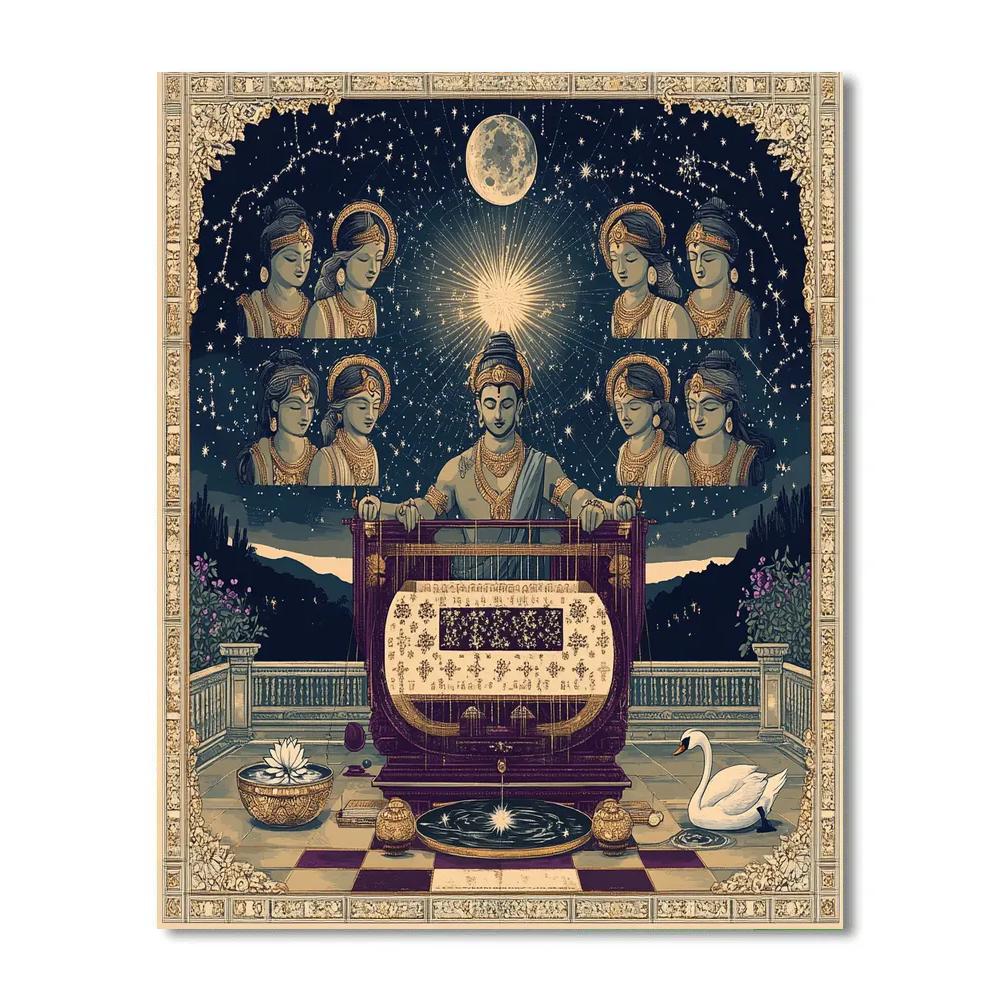 Celestial Workshop Brahma At The Loom DIY paint by numbers