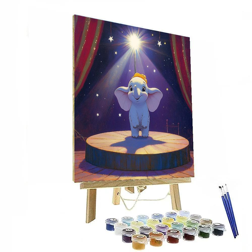 Dumbo Circus Star Spotlight Numbered painting kits