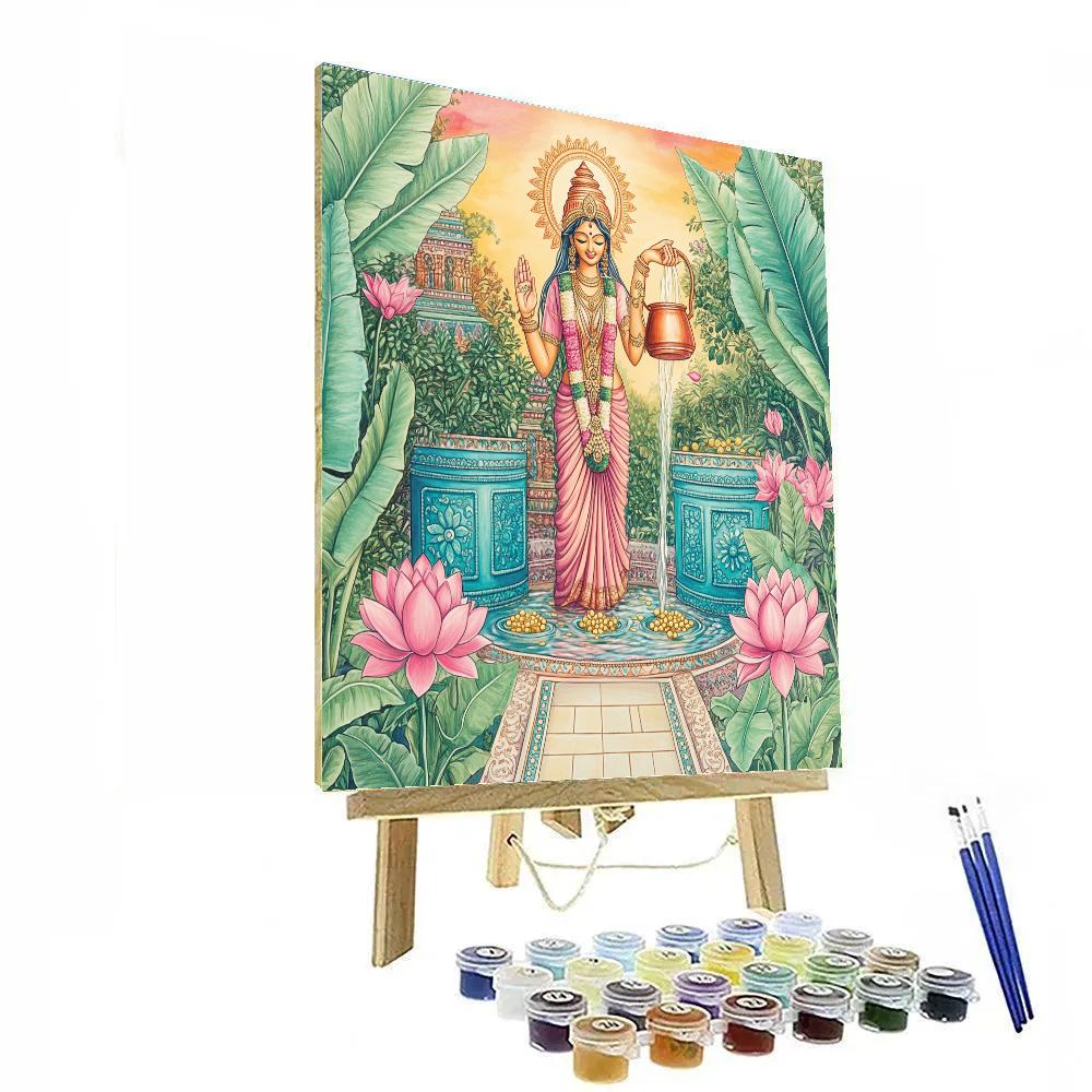 Lakshmi Grade Rain Garden Of Fortune paint by numbers