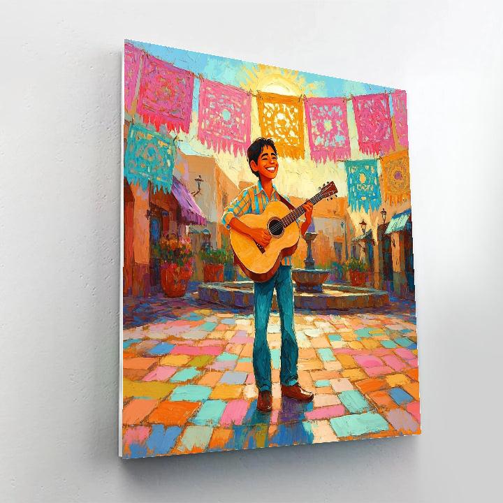 Miguel Rivera Music Plaza Sunshine paint by color