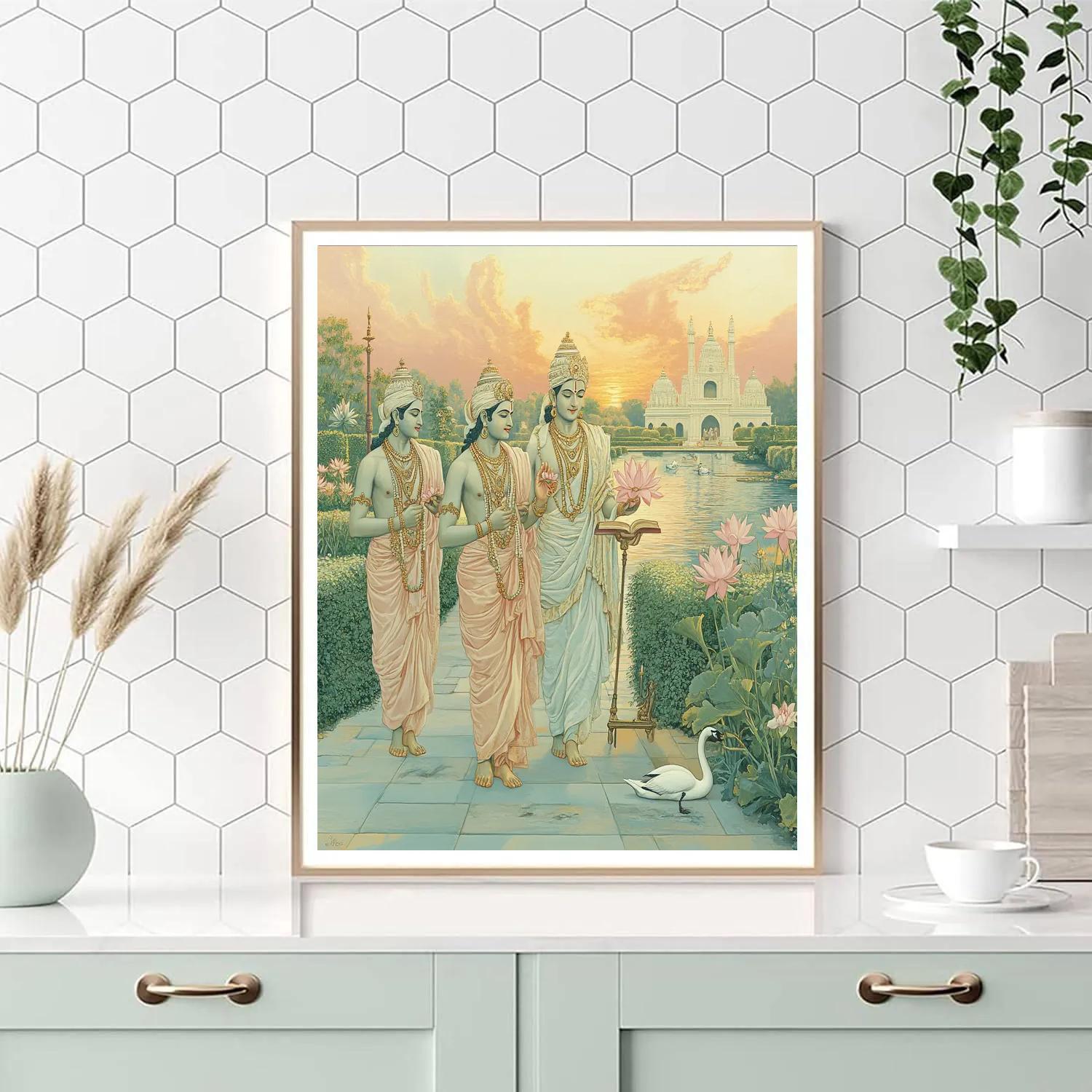 Garden Of Vedas With Brahma At Sunrise paint by numbers