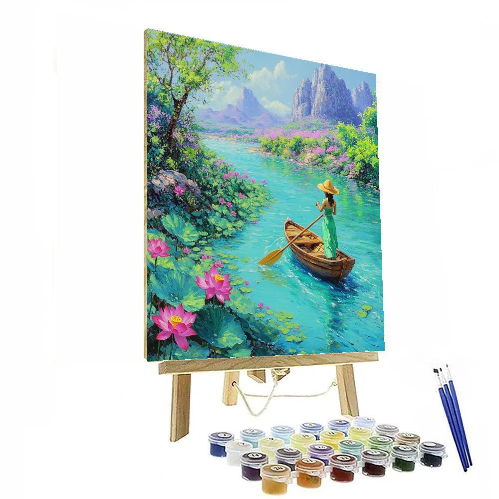 Raya Dragon River Journey Numbered painting kits