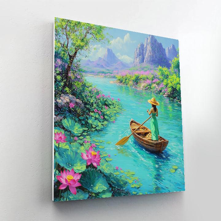 Raya Dragon River Journey Numbered painting kits