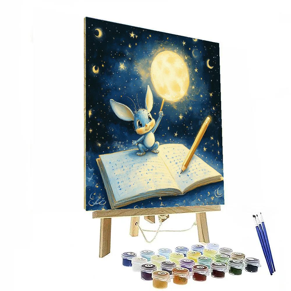 Jiminy Cricket Moonlit Wish Notebook Numbered painting kits