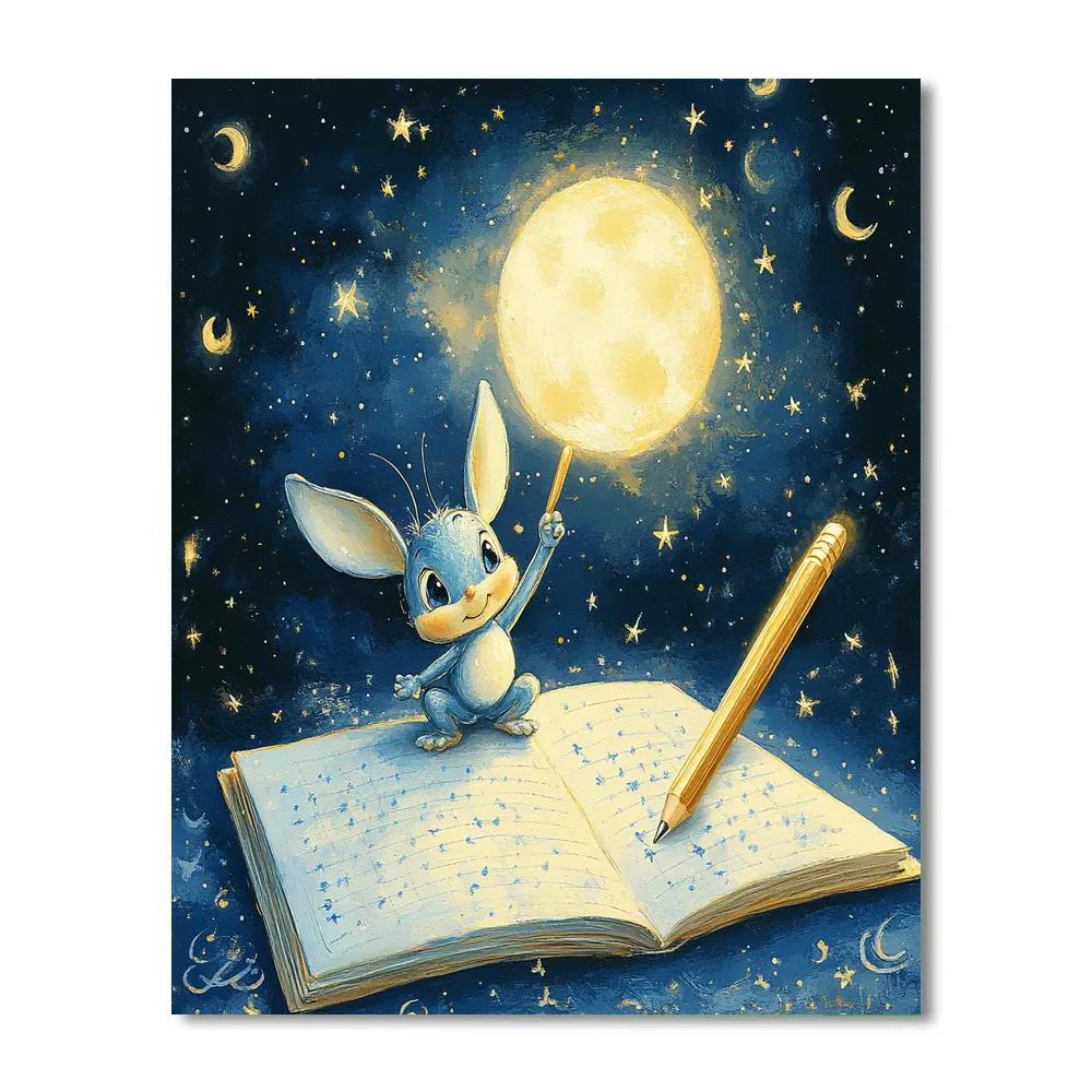 Jiminy Cricket Moonlit Wish Notebook Numbered painting kits