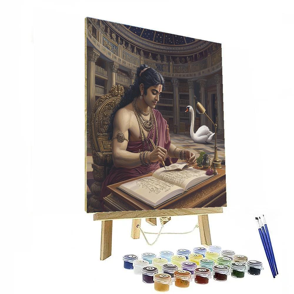 Brahma Manuscript Hall Under Starry Dome DIY paint by numbers