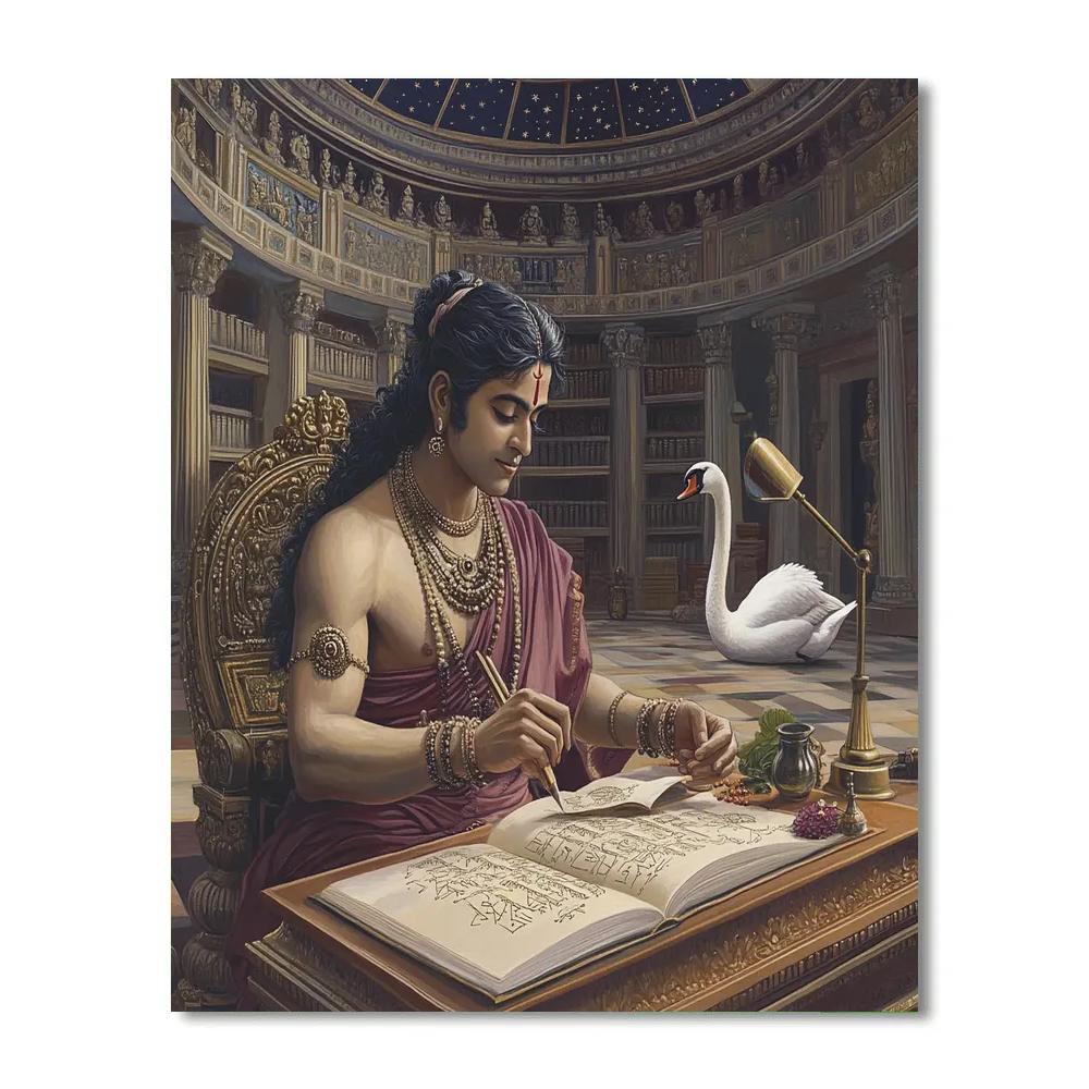 Brahma Manuscript Hall Under Starry Dome DIY paint by numbers