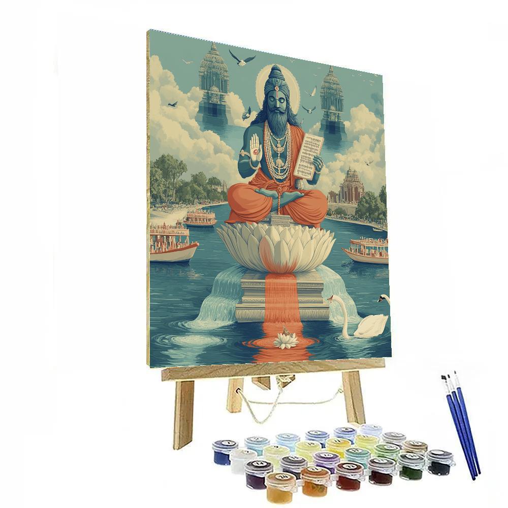 Brahma At The Four River Confluence paint by number