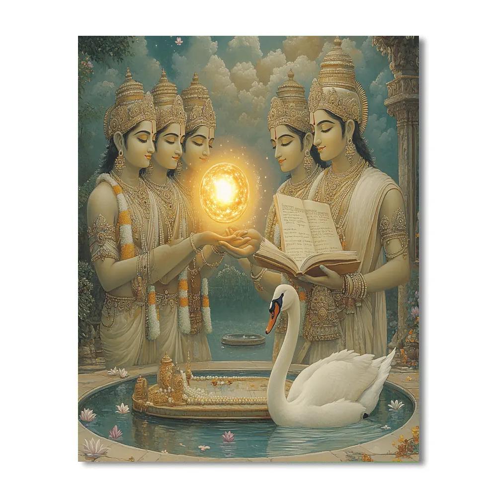 Brahma With The Seed Of A New World Paint by numbers kits