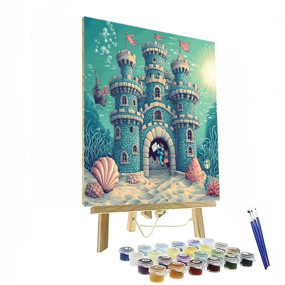 Coral Reef Castle Paint by numbers art