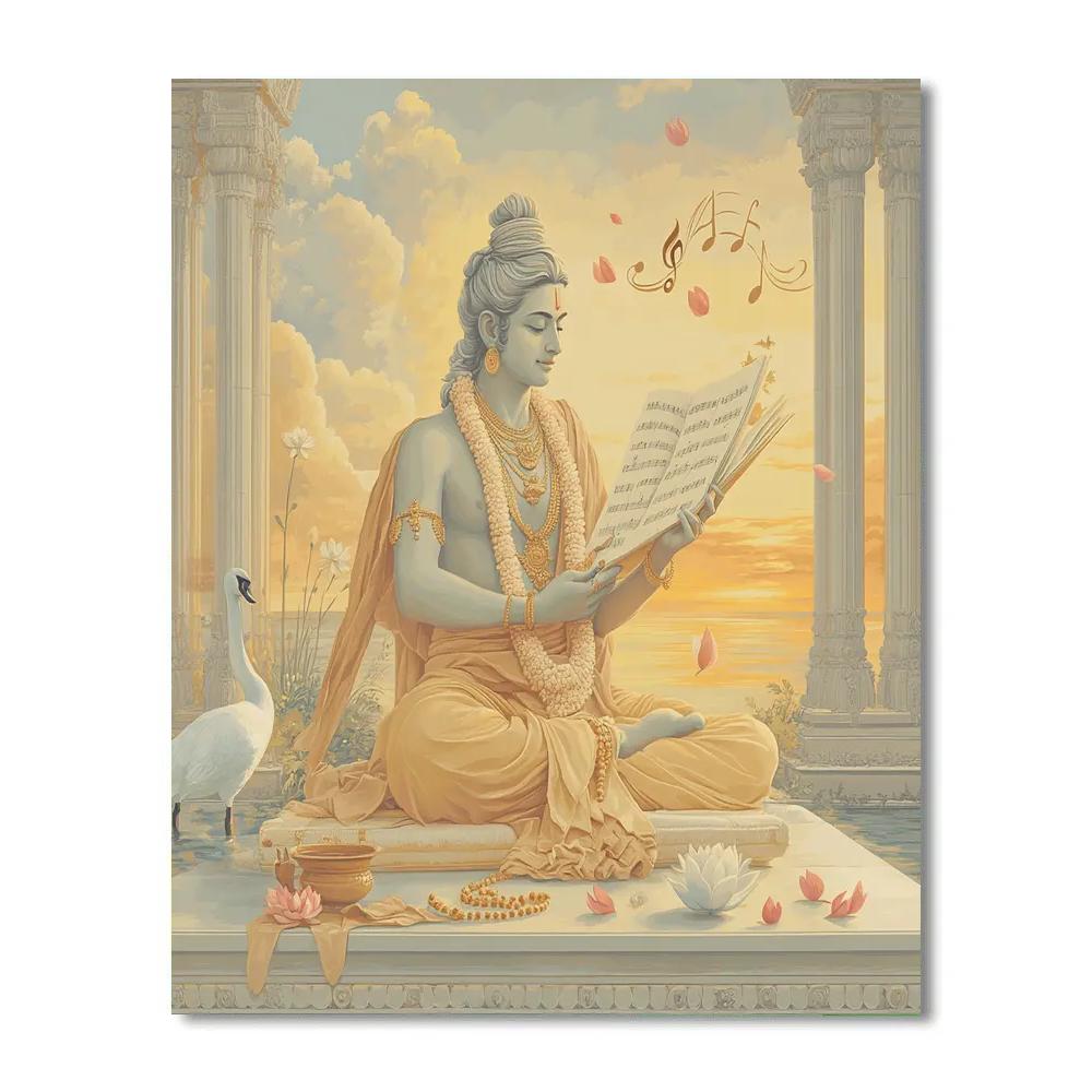 Brahma The Quiet Composer Of Dawn Hymns Painting by numbers kit